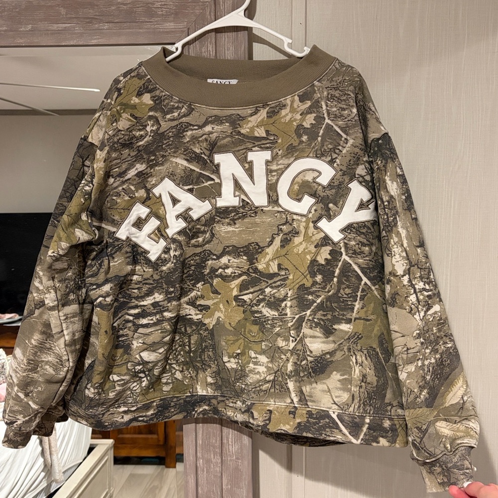 FANCY Mockneck Sweatshirt L/XL